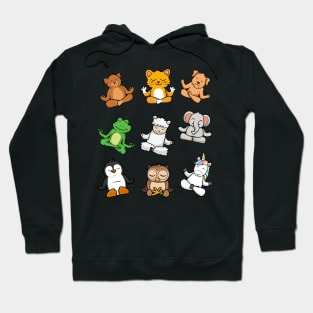 Cute animal doing yoga Hoodie